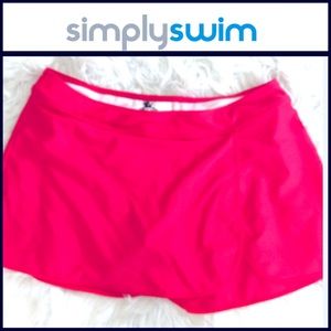 NWOT Simply Swim Faux Wrap Skirt